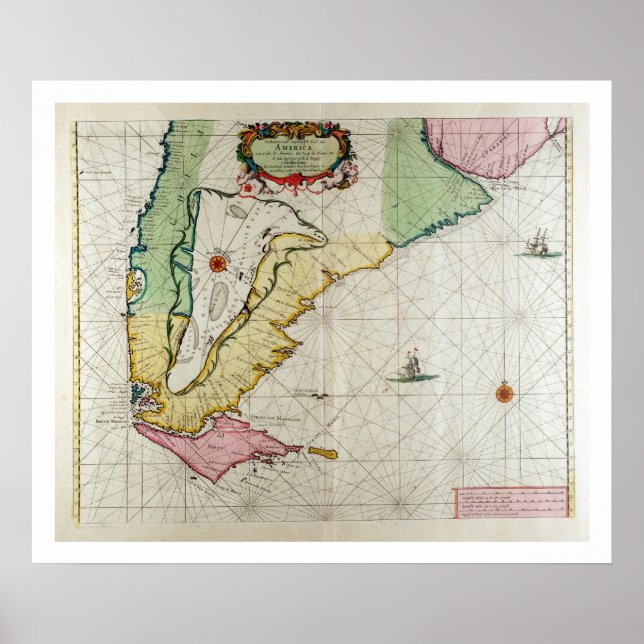 Pôster América, placa 17 de "Le Nouveau et Grand Illumi" (Frente)