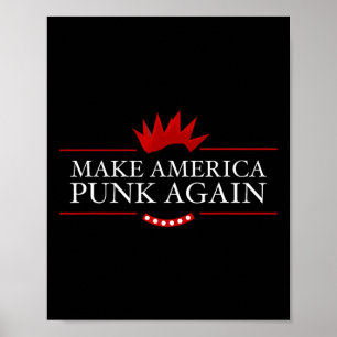 Poster America Punk Novamente Anti Trump Rock Idea