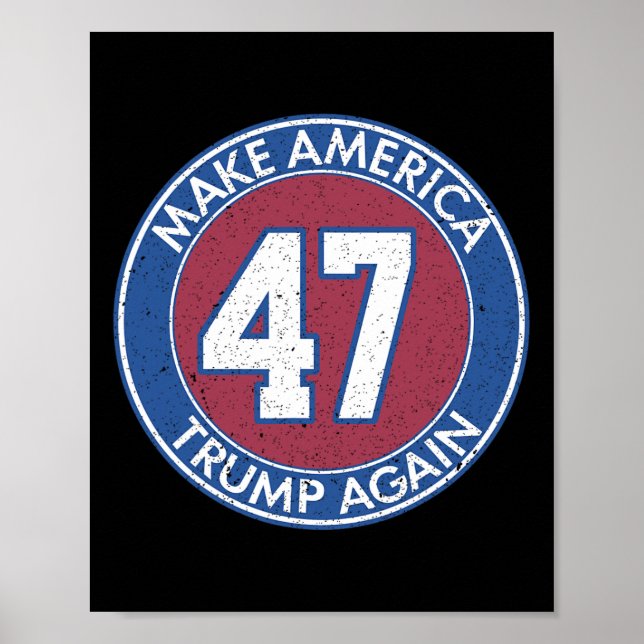 Poster América Trump Novamente 47 (Frente)