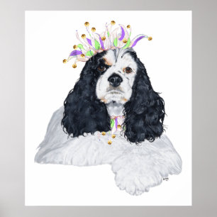 Poster American Cocker Spaniel Animal de Festa