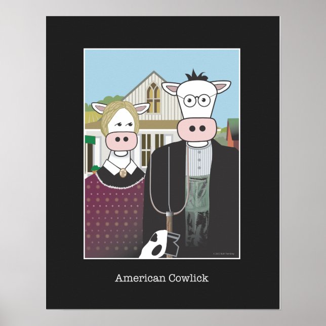 poster "American Cowlick"16x20" (Frente)