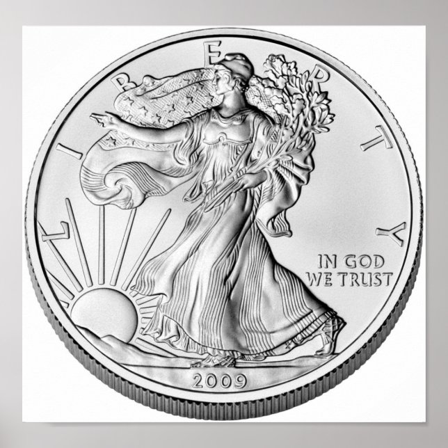 Poster American Eagle Silver Bullion Coin (Frente)
