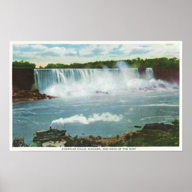 Pôster American Falls Maid of the Mist View (Frente)