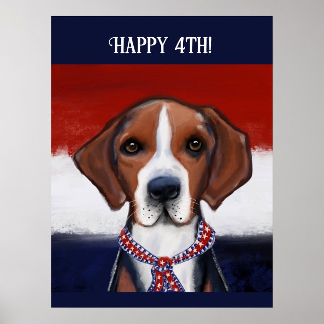 Poster American Foxhound (Frente)
