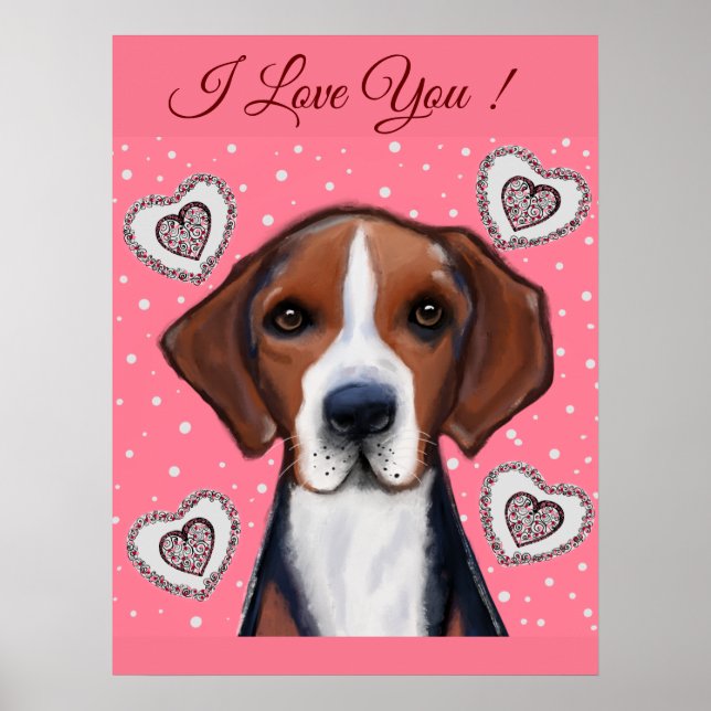 Poster American Foxhound (Frente)