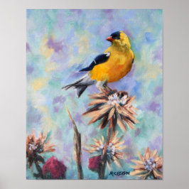 Poster American Goldfinch sobre esta Bela Arte