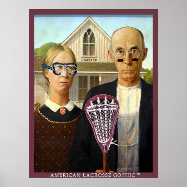 Pôster American Lacrosse Gothic (Frente)