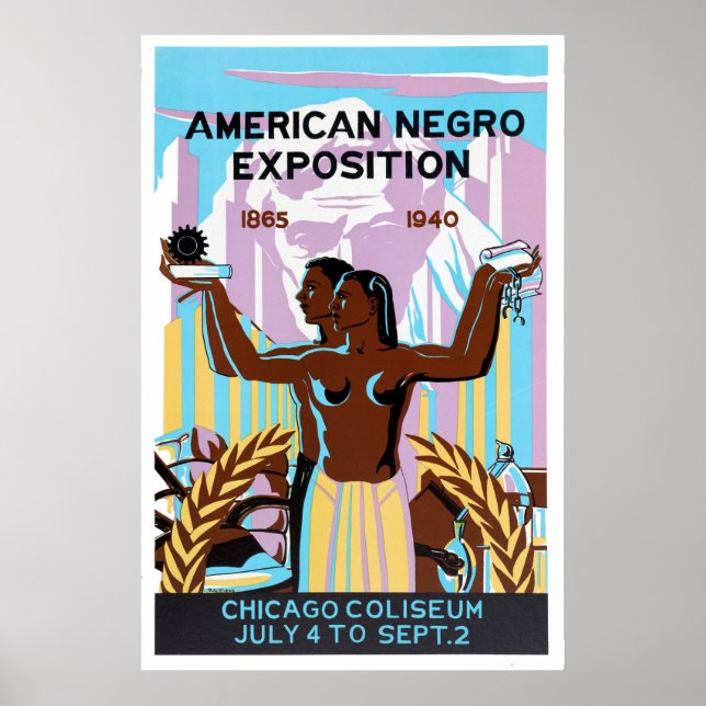 Poster American Negro Exposition, Chicago, Illinois, 1940 (Frente)