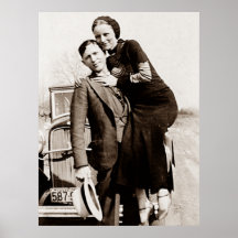 American Outlaw Bonnie & Clyde A Gangue Barrow