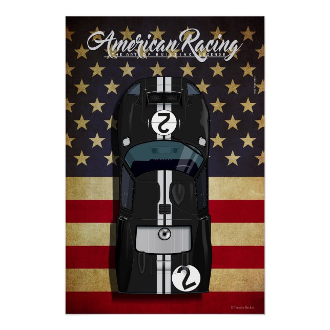 Pôster American Racing GT40 No.2 (Frente)