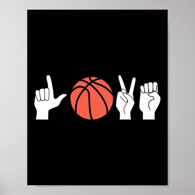 Poster American Sign Language Asl Deaf Sketll  (Frente)