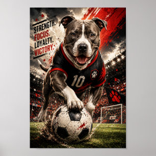Poster American Staffordshire Terrier Poderoso