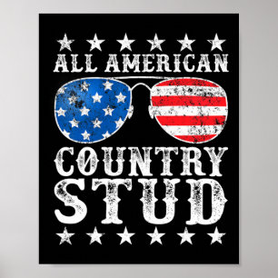 Poster American Study Boy Country 4 De Julho Usa Flag Gif