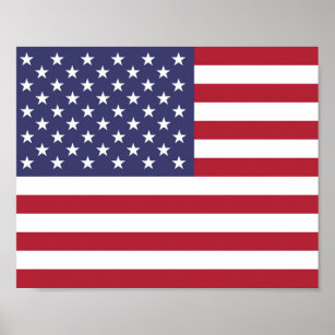 Poster American United States USA Flag