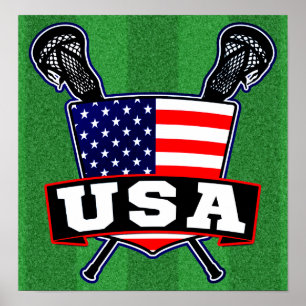 Pôster American USA Lacrosse