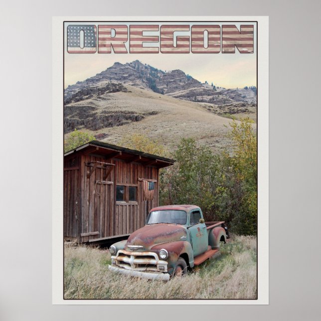 Poster Americana de Oregon (Frente)