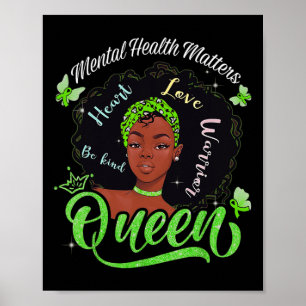 Poster Americana de Problemas de Saúde Mental Woman Warri