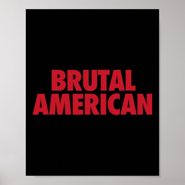 Poster Americano Brutal  (Frente)