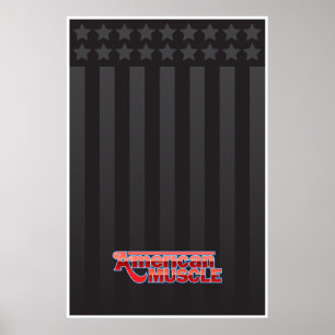 Poster americano do músculo