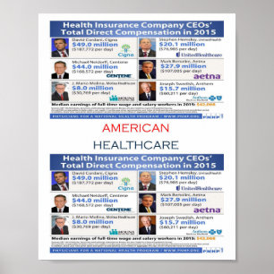 Poster americano dos cuidados médicos