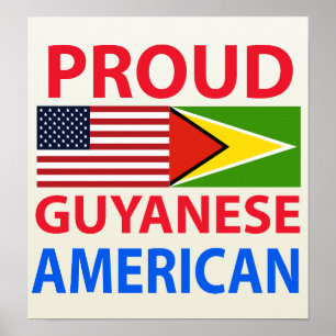 Pôster Americano guianês orgulhoso