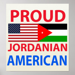 Pôster Americano jordano orgulhoso