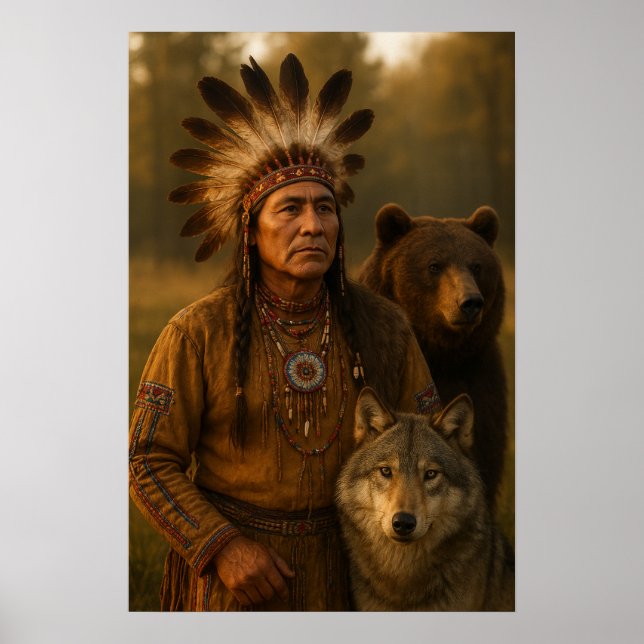 Poster Americano Nativo (Frente)