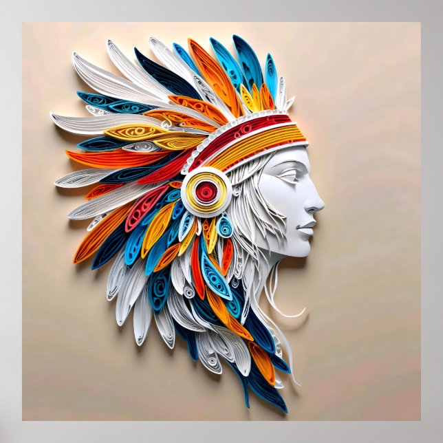 Poster Americano nativo (Frente)