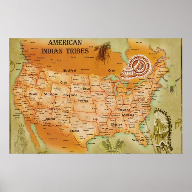 Poster Americano nativo (Frente)