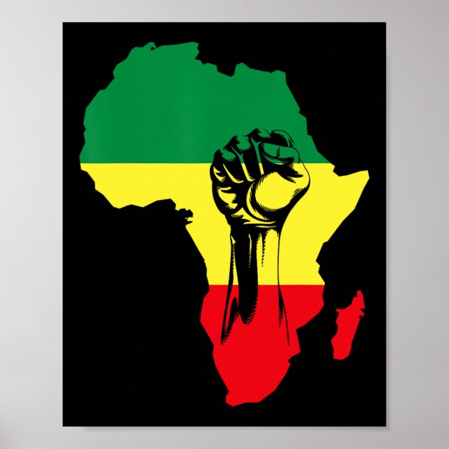 Poster Americanos nativos Africanos de História Preta do  (Frente)