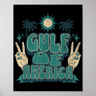 Poster Américas Golfo Trump México Presidente Americano T