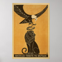 Américas Homenageiam Grã-Bretanha WI Propaganda Gr