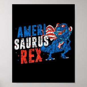 Poster Amerisaurus rex américa eua independência 4 de