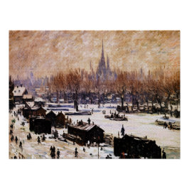 Pôster Amesterdã coberto de neve