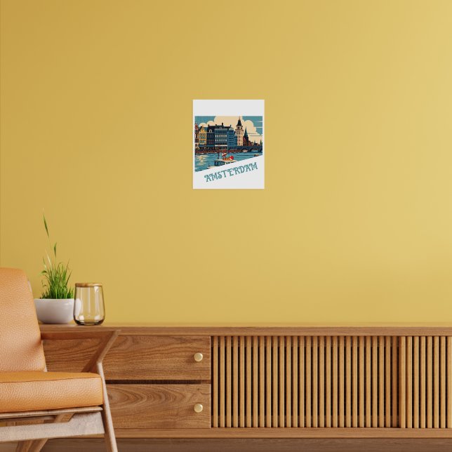 Poster Amesterdã - Países Baixos personalizados (Sala de Estar 2)