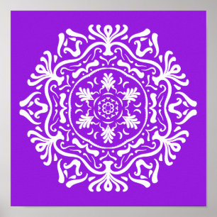 Pôster Amethyst Mandala