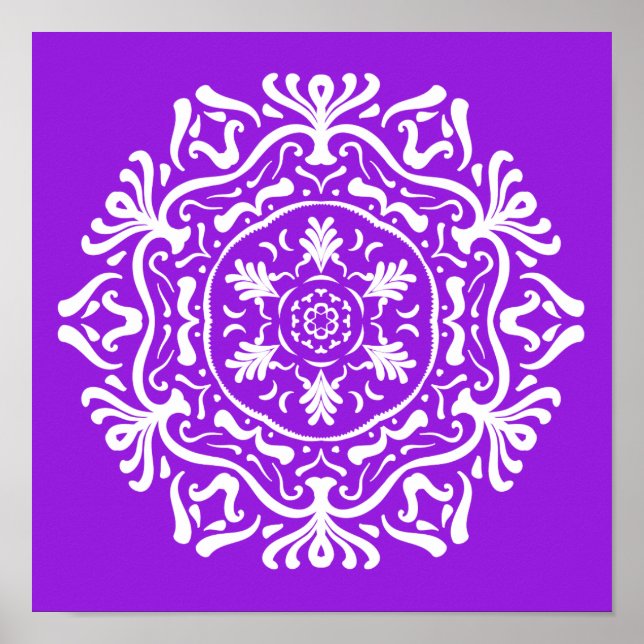 Pôster Amethyst Mandala (Frente)