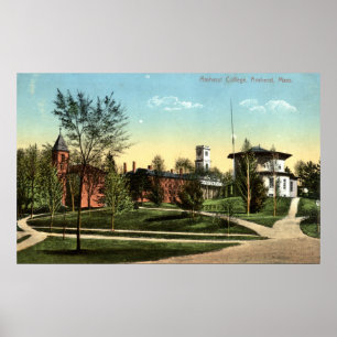 Pôster Amherst College Repro Vintage 1912