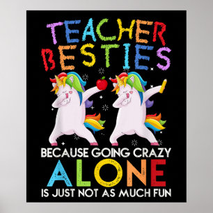 Poster Amigas Professoras Porque Enlouquecer Sozinho Não