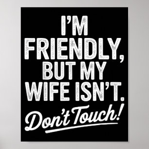 Poster Amigável, mas a esposa não é engraçada humor de ca