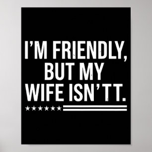 Poster Amigável, mas a esposa não é humor de marido (atrá