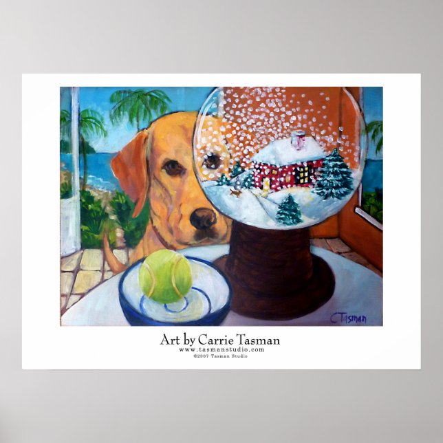 Pôster Amigo no Globo de Neve (Frente)