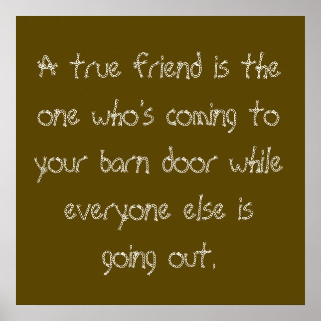 Pôster Amigo Verdadeiro (Frente)