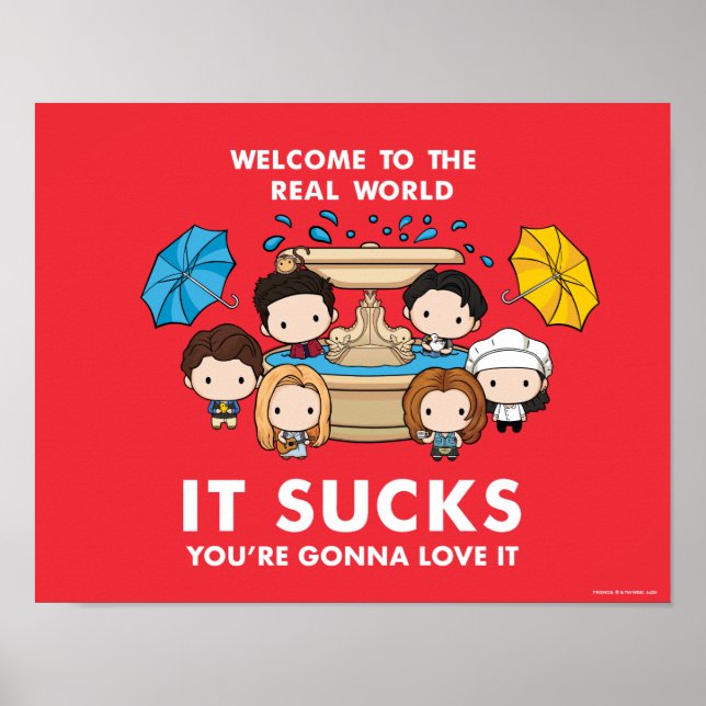 Poster AMIGOS™ | Bem-vindo ao Chibi do Mundo Real (Frente)