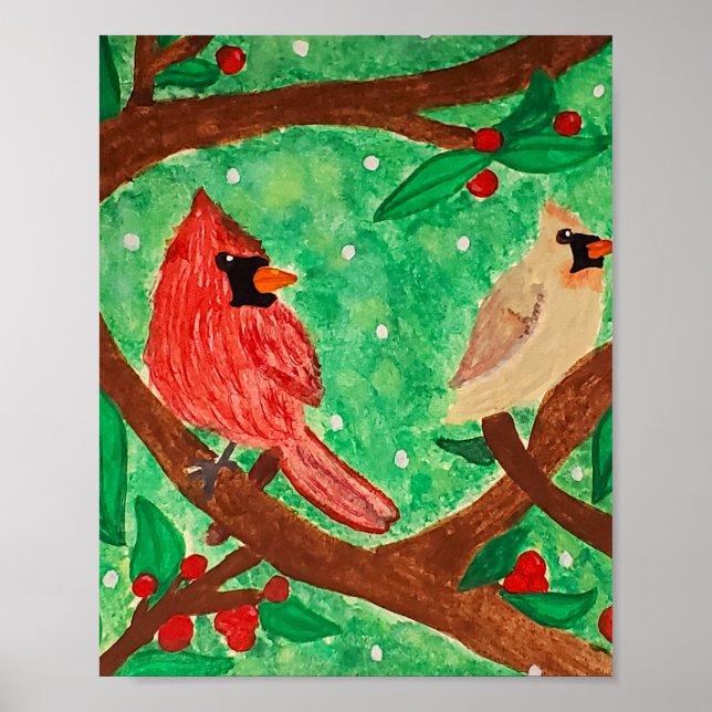 Poster Amigos cardeais (Frente)