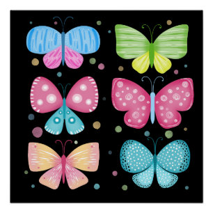 Pôster Amigos Coloridos do Flutter