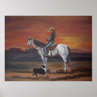 Pôster Amigos Compartilhando um Sunset