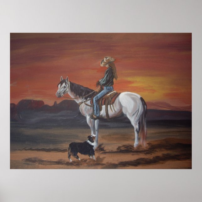 Pôster Amigos Compartilhando um Sunset (Frente)