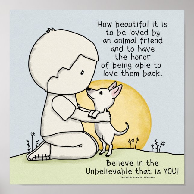 Poster Amigos de Animais (Frente)