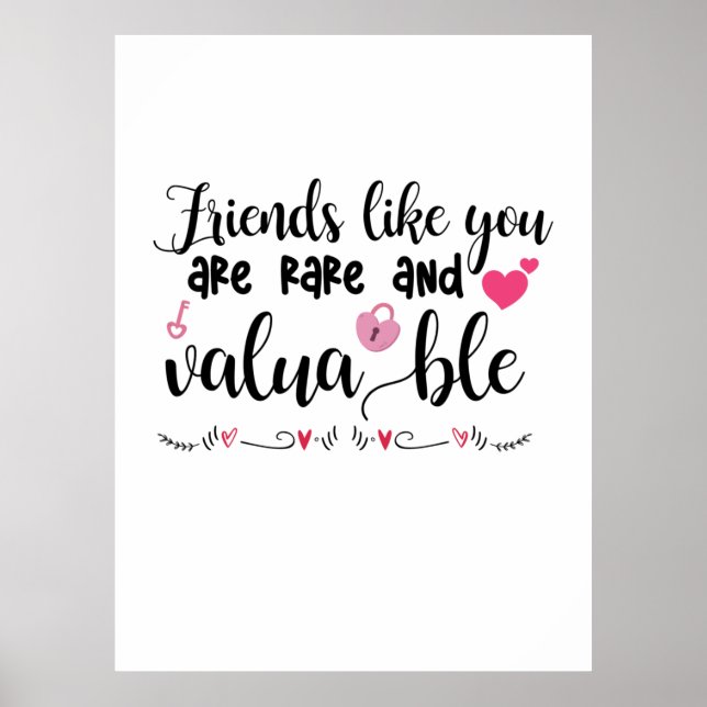 Poster Amigos De Arte casal Como Você É Raro (Frente)